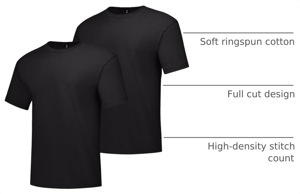 Hanes Men's Beefy-t Heavyweight Cotton T-Shirt 2 Pack