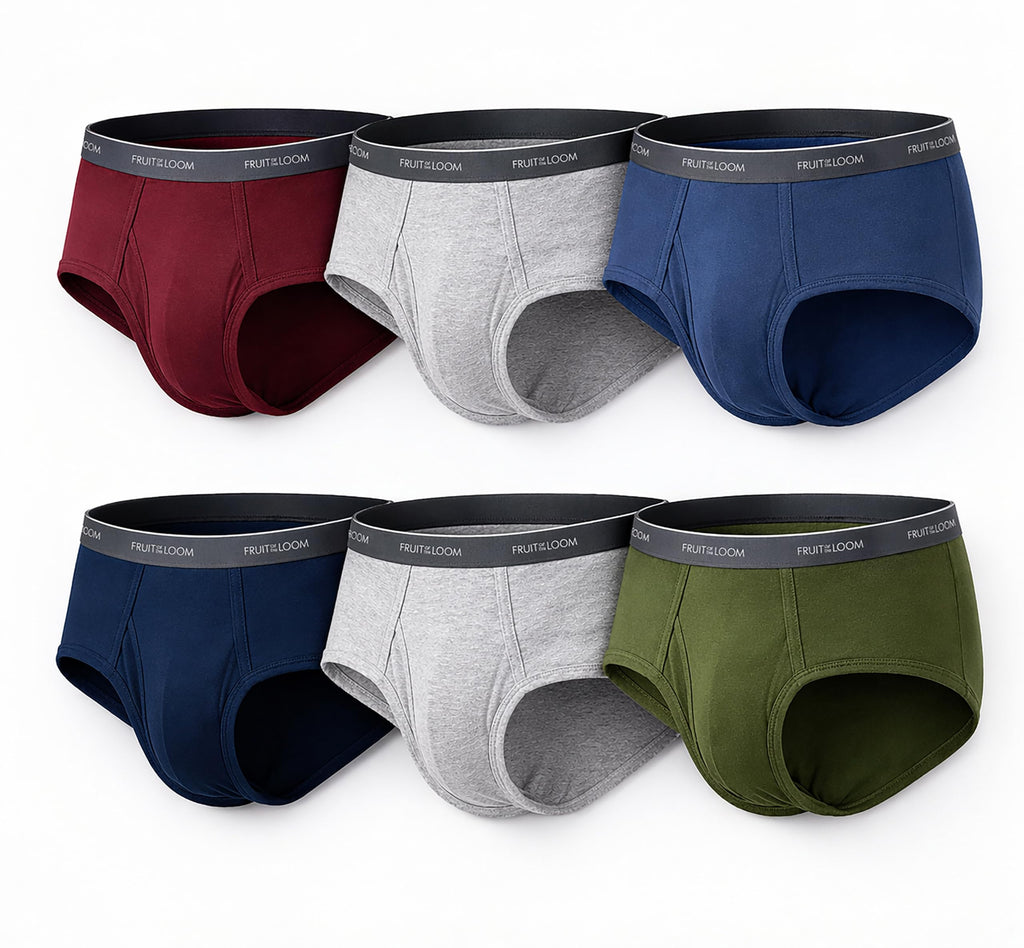 Fruit of the Loom Men's Underwear Briefs, Tag Free & Moisture Wicking